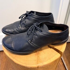 Trippen Black Leather German men's shoes (like new, wore them once)